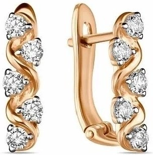 Серьги Лукас E01-Z-59728-Z 1,6гр.