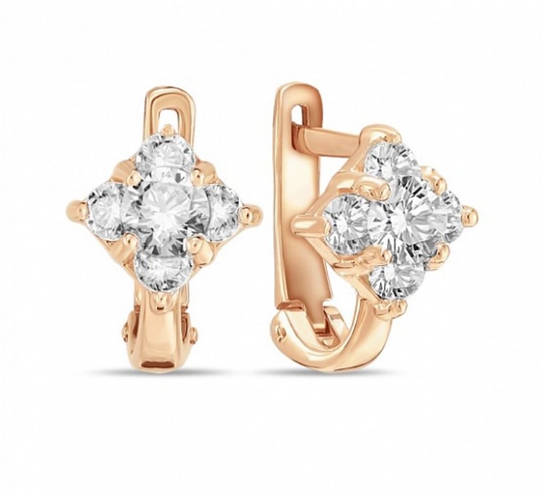 Серьги Лукас E01-Z-59431-Z 1,7гр.