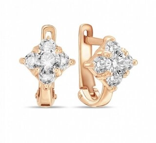 Серьги Лукас E01-Z-59431-Z 1,7гр.