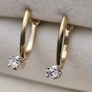 Серьги Deimantas 105154154 2,09гр 0,32ct. 