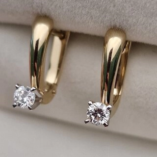 Серьги Deimantas 102190808 3,41гр 0,36ct. 