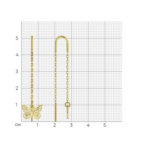 Серьги Sokolov 25416 1,25гр. 