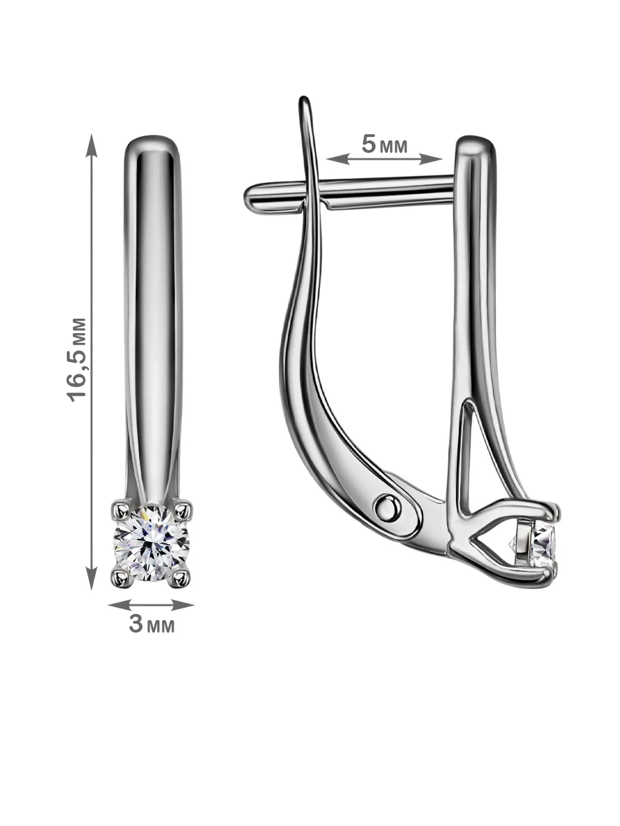 Серьги Veronika Jewelry С230-3084 2.31гр 