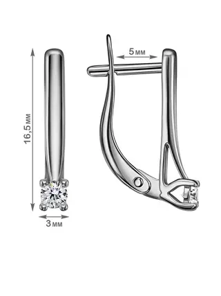 Серьги Veronika Jewelry С230-3084 2.31гр 
