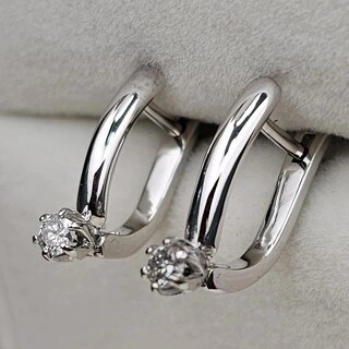 Серьги Deimantas 110969432 3,24гр 0,22ct. 