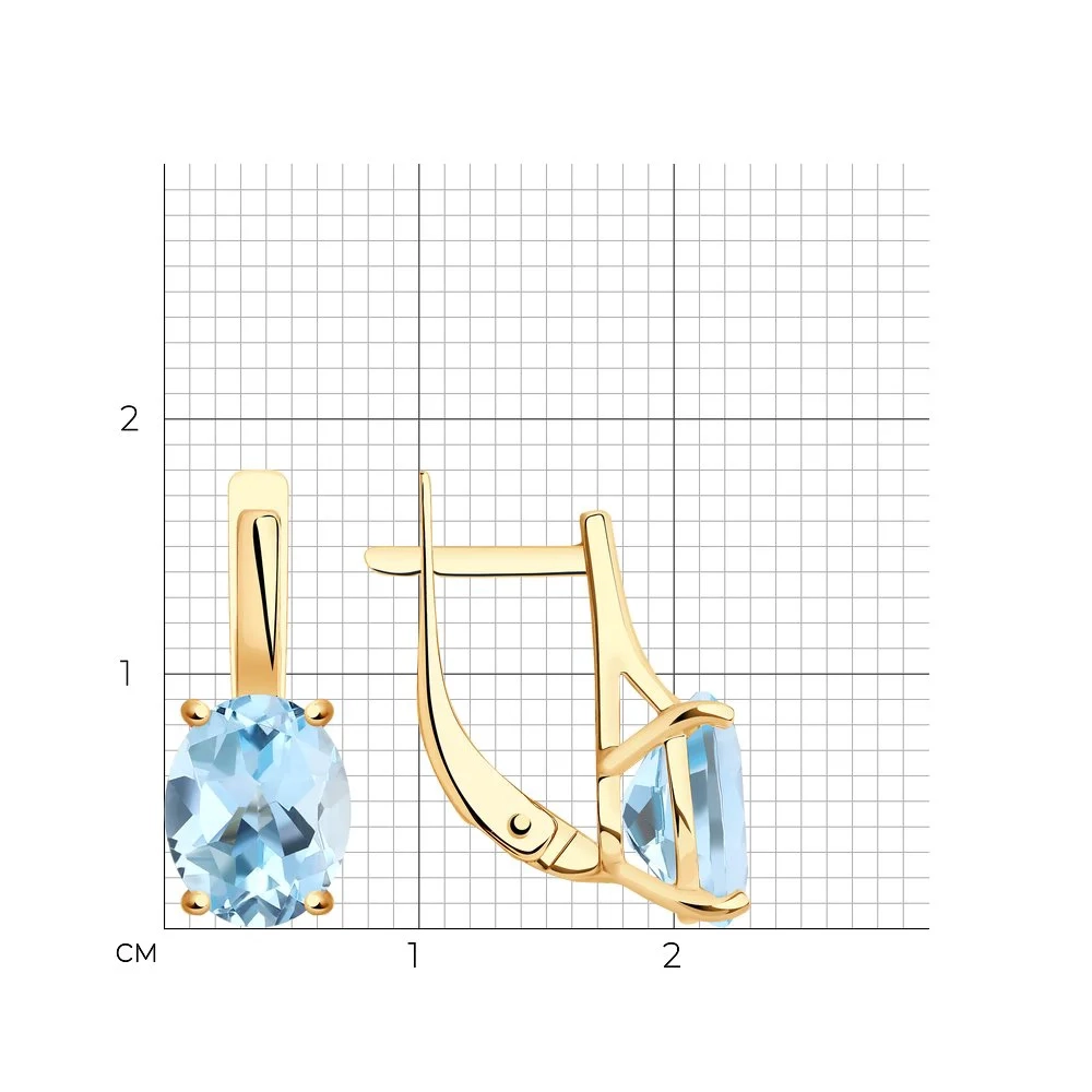 Серьги Sokolov 727922 2,99гр. - фото 2