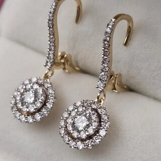 Серьги Deimantas 104945867 4,86гр 1,5ct. 