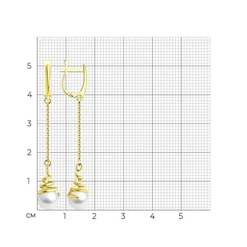 Серьги Sokolov 53-321-01940-1 3.41гр - фото 2