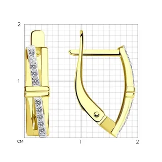 Серьги Sokolov 029245-2 2,13гр. - фото 2