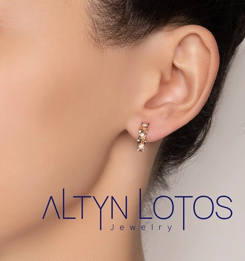 Серьги Кристалл NK489 2,07гр. 