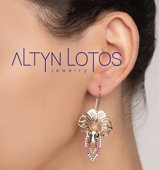 Серьги Кристалл NM720 10,06гр. 