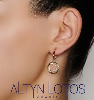 Серьги Кристалл NM258 4,67гр. 