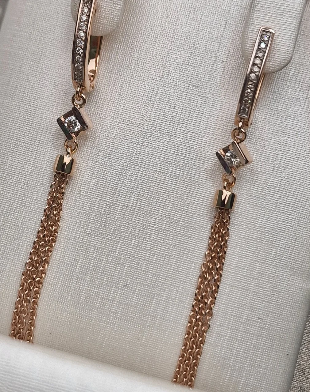 Серьги Deimantas 103890773 4,44гр 0,24ct. 