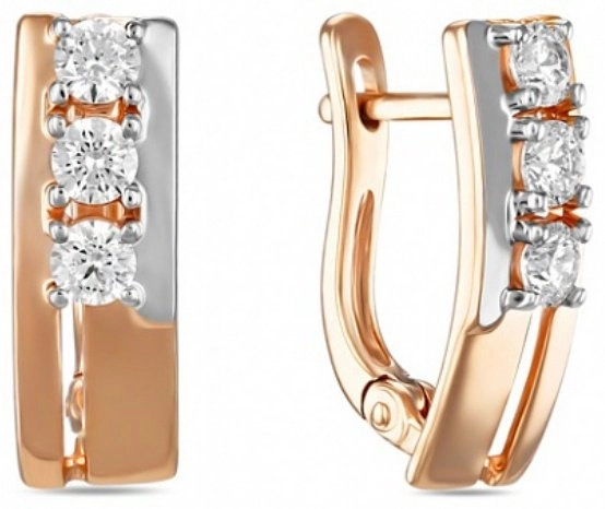 Серьги Лукас E01-Z-59747-Z 2.67гр 