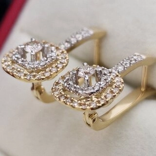 Серьги Deimantas 104732250 6,18гр 0,886ct. 