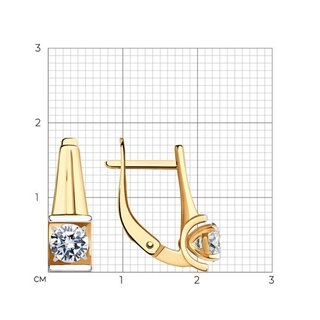 Серьги Sokolov 81020548 3,8гр. 