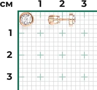 Серьги Platina 02-4303-00-501-1111-38  - фото 3