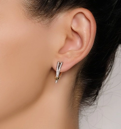 Серьги Эстет 01С164015Ж 3.78гр. 