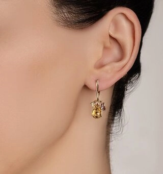 Серьги Кристалл NH745 4,09гр. 