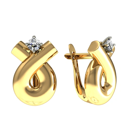 Серьги Санис 08-217182 3.12гр.  - фото 2