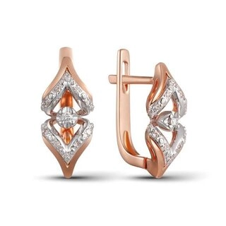 Серьги Лукас 82111864 2,71гр 0,02ct 0,05ct.