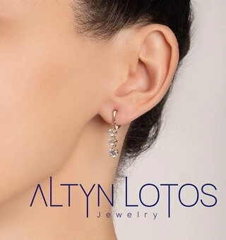 Серьги Кристалл NJ479 4,13гр. 