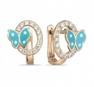 Серьги Лукас E01-C-EL-59410-Z 1,69гр.