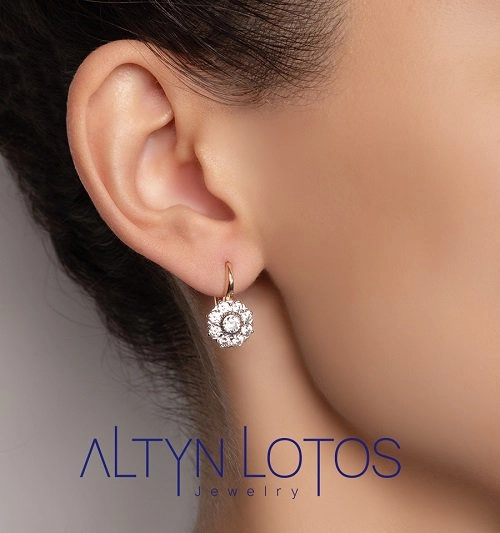 Серьги Кристалл NM486 5,86гр. 