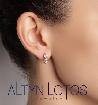 Серьги Кристалл NB083 4,06гр. 