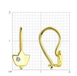 Серьги Sokolov 1021451-2 0,98гр. - фото 2