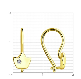 Серьги Sokolov 1021451-2 0,98гр. - фото 2