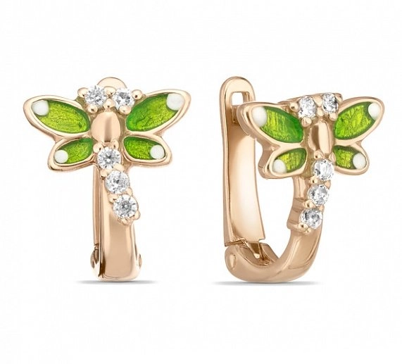 Серьги Лукас E01-C-EL-59452-Z 1,33гр.