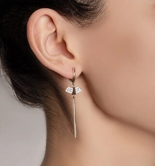 Серьги Кристалл NM136 4,67гр. 