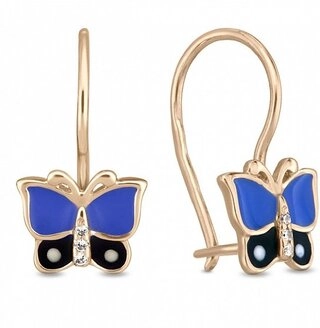 Серьги Лукас E01-C-EL-59467-Z 1,5гр.