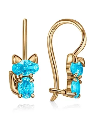 Серьги Veronika Jewelry С130-2067Гл 1.48гр 