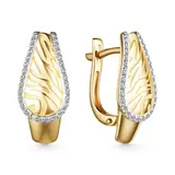 Серьги Goldos 25796-300 4,1гр 0,209ct. - фото 2