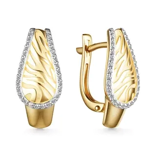 Серьги Goldos 25796-300 4,1гр 0,209ct.