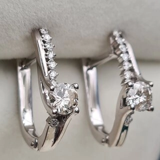 Серьги Deimantas 3,39гр 0,80ct. 