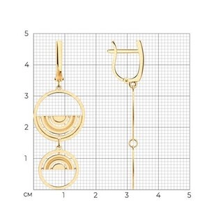 Серьги Sokolov 029313 3,53гр. 