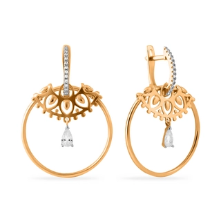 Серьги Санис 01-215974 4.3гр. 