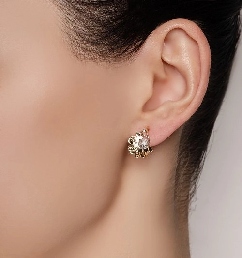 Серьги Кристалл NH617 3,66гр. 