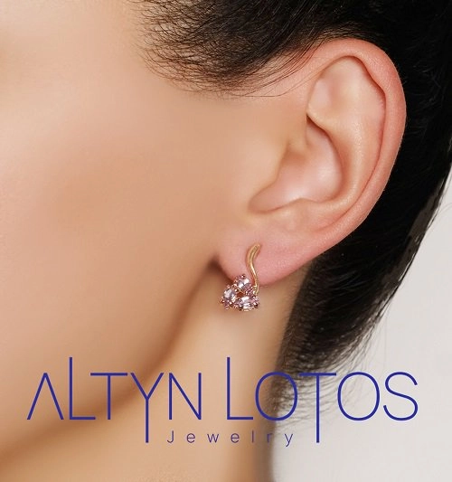 Серьги Кристалл N7103 4,22гр. 