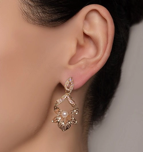 Серьги Кристалл NH204 5,67гр. 