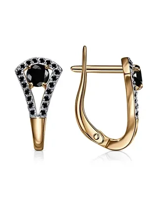 Серьги Veronika Jewelry С134-3258Ч 2.63гр 