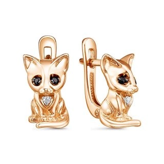 Серьги Family Jewelry С2913/Ag-610/15ПОЗ 1,7гр.