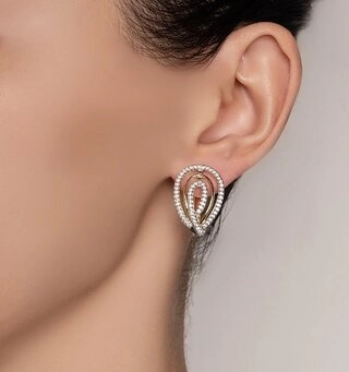 Серьги Кристалл NM127 9,32гр. 