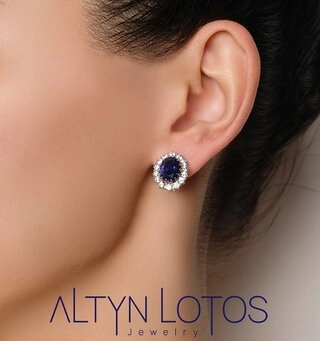 Серьги Кристалл NI074 6,45гр. 