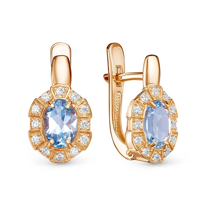 Серьги Family Jewelry С1268/Ag-617/20ПОЗ 3гр.