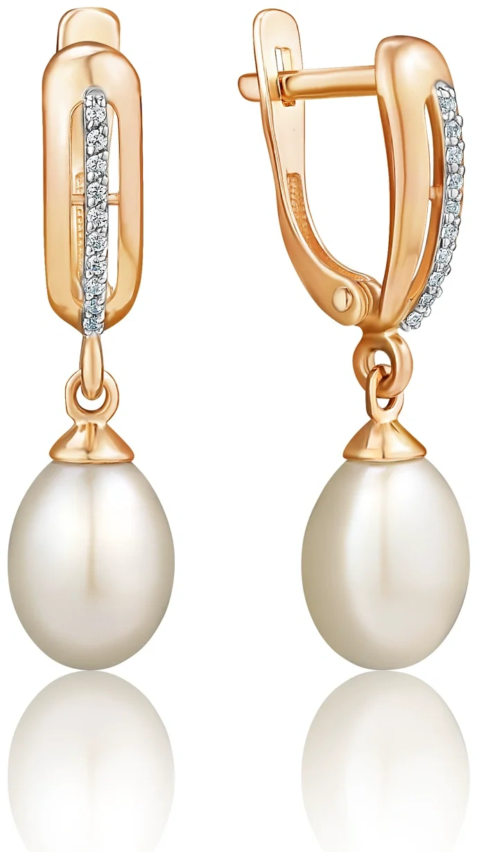 Серьги Dinastia 004402-1612 3,72гр  - фото 2