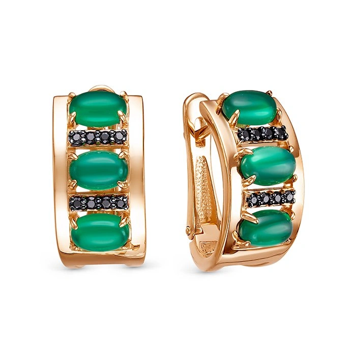 Серьги Family Jewelry С1037Ю/Ag-617/10/ПО 4гр.